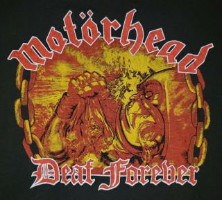 MOTORHEAD 1987 RARE OFFICIAL VINTAGE DEAF FOREVER PHILTHY T - SHIRT EX COND LEMMY 2