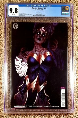 Wonder Woman 57 Jenny Frison The Witching Hour Variant Cgc 9.  8 Dc Comics 2018