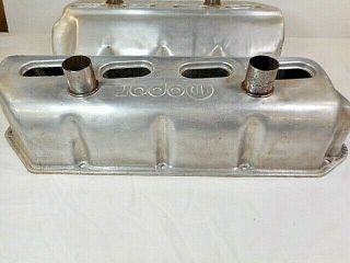 426 HEMI ALUMINUM VALVE COVERS LIGHT WEIGHT VINTAGE 8 OR 16 PLUG (66 OR LATER) 3