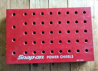 Rare Snap - On Tools Vintage Power Chisels Countertop Display Rack Promo Spp - 135a