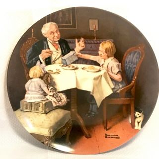 Norman Rockwell Collector Plate The Gourmet 1975 Knowles Le