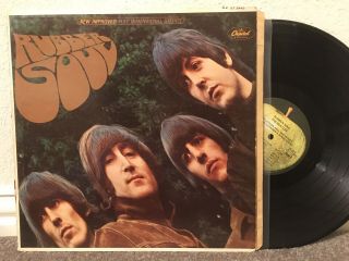 The Beatles - Rubber Soul Lp Vinyl Apple Ultrasonic Ex Michelle Nor Wood
