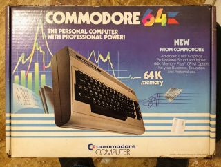 Vintage Commodore 64 Personal Computer In The Box Good Shape