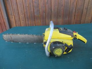 Vintage Mcculloch Pro 10 - 10 Automatic Chainsaw Chain Saw With 15 " Bar