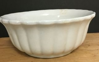 Antique Ironstone J.  M.  & Co.  Ribbed 7.  5 