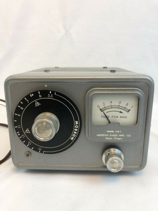Vintage Morrow Cm - 1 Conelrad Monitor Radio Broadcast Receiver