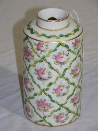 Early Sevres Porcelain Hand Painted Pink Rose 