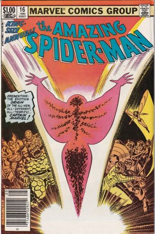 The Spider - Man Annual 16 (1982) First Appearance Monica Rambeau Vf/nm