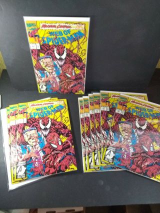 Web Of Spiderman 101 (x10) Marvel 1993 Maximum Carnage Part 2 Of 14 (nm - /nm)