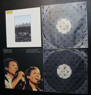 Simon And Garfunkel Concert Central Park 2 Lp Vinyl W Book 1981