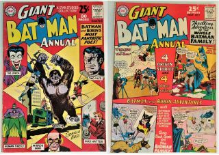 Giant Batman Annual 3 & 7 - Early Joker Cover And Story,  Two - Face,  Batwoman