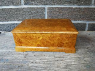 Vintage Hand Made Burl Wood Box