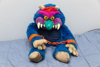 Vintage Rare 1986 My Pet Monster Amtoy Handcuffs Shackles Plush Toy