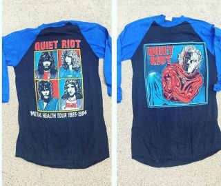 Rare Vintage Quiet Riot Metal Health Tour 1983 1984 Rock 80s T Tee Shirt Xl / L