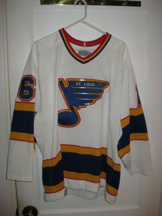 Vintage 1990’s St.  Louis Blues Hockey Jersey Brett Hull 16 Ccm Xl