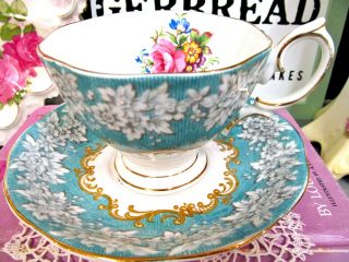 Royal Albert Tea Cup And Saucer Enchantment Teacup Pattern Baby Blue Floral