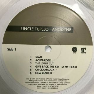Uncle Tupelo Anodyne [2020] Clear Vinyl Reissue (indies Only),