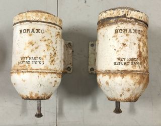 Vintage Wall Mount Boraxo Dry Soap Dispenser Commercial Industrial