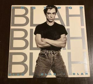 Iggy Pop Blah Blah Balh Org 1986 Vinyl
