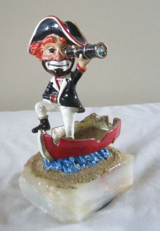 Vintage Ron Lee Clown Captain Pirate Freddie Freeloader 375 Red Skelton In Boat