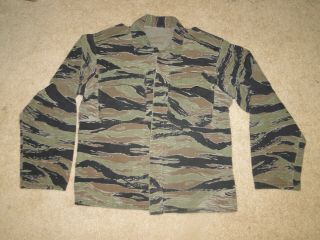 Vintage Tiger Stripe Camo Shirt & Jacket Vietnam War Militaria