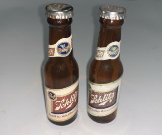 Schlitz Beer Mini Salt And Pepper Shakers