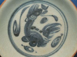 16th - 17th Century Vietnamese Hand Made & Hand Cobalt Painted 5 