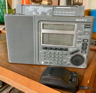 Vtg Sony Icf - Sw77 Shortwave Am Fm Premium Radio Receiver