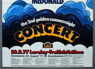 AEROSMITH Uriah Heep Gregg Allman mega rare vintage 1977 concert poster 3