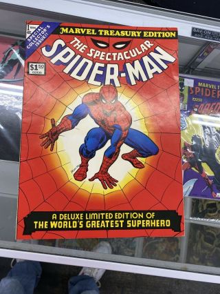 Marvel Treasury Edition 1,  Vf,  1974 Marvel,  Spectacular Spider - Man (a)