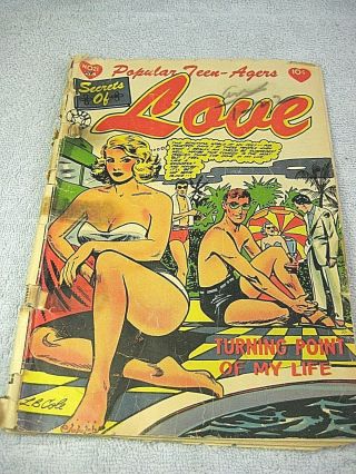 Popular Teen - Agers Secrets Of Love 21 (1954) L.  B.  Cole,  Very Rare
