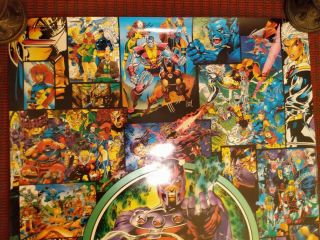 X - Men Calendar Poster 1992 Jim Lee Art Vintage Marvel Comics dates match 2020 2