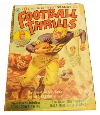 Football Thrills 1 Jim Thorpe 1951 Red Grange - Knute Rockne - Powell Art - Fr