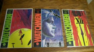 Dc Comics The Watchmen 1,  2,  & 12