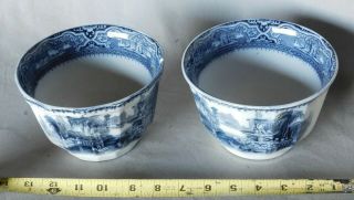 Soup Fruit Serving Bowls W.  Adams & Sons Dated 1849 Athens Grecian Greek
