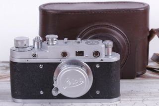 Vintage Camera Leica 35 Mm Leitz Elmar Lens F = 5,  1:3.  5