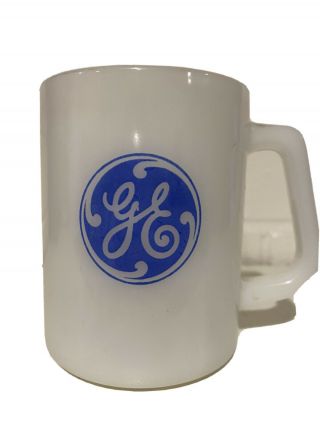 Vintage General Electric Ge Coffee Mug Cup Federal Milk Glass Bicentennial