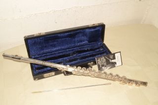 1972 Vintage ARMSTRONG 303 Open Hole FLUTE,  Inline - G w/SOLID SILVER HEAD C - FOOT 2