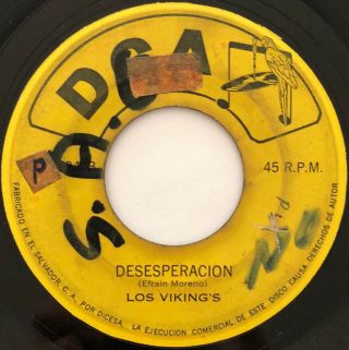 Los Vikings - Desesperacion / Latin Psych Fuzz El Salvador 45