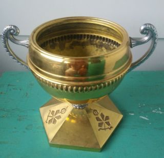 Vintage Bradley & Hubbard Trophy / Urn GWTW Banquet Oil Lamp Base LOOK B&H 200 3