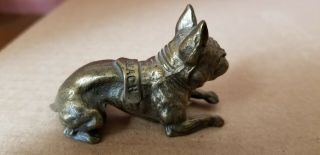 Vntg Brass Bronze French Bulldog Figurine Signed K&O CO.  Kronheim & Oldenbusch 3