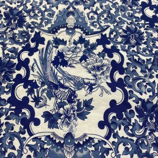Ralph Lauren Tamarind Porcelain Blue Duvet Cover Vintage King? 92 " X 100 "