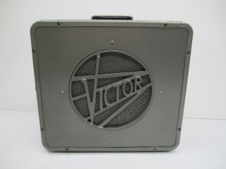 Vtg c1940s Victor Projector Speaker Metal Cabinet Guitar Amp Conversion 2