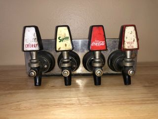 Coca Cola Vintage Soda Fountain Tap Handle Assembly From Penn - Mckee Hotel