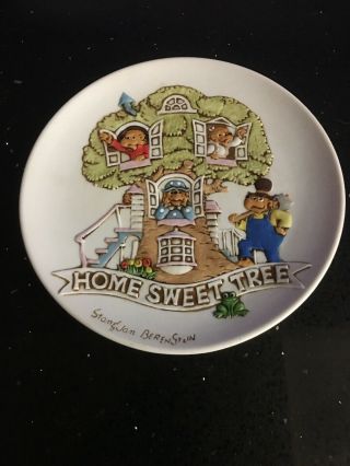 The Berenstein Bears " Home Sweet Tree " Ebeling & Reuss Vintage Plate 1983