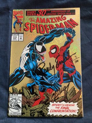 The Spider - Man 375 Signed By Randy Emberlin & Mark Bagley Numbered 7/11