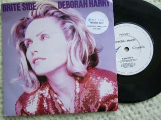 Deborah Harry Blondie Promo Press Release Brite Side 7inch Chrysalis ‎chs 3452