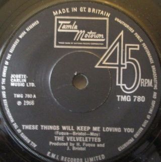 The Velvelettes - These Things Will Keep Me Loving You 7 " Single