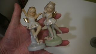Vintage Ballerina Figurine Set Of 3 Ballerina Angel Japan Figurines