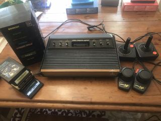 Vintage Atari 2600 Heavy Sixer Video Game Console,  Accessories & More